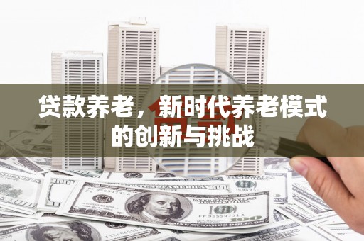 张店贷款养老，新时代养老模式的创新与挑战