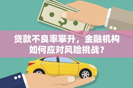 张店贷款不良率攀升，金融机构如何应对风险挑战？
