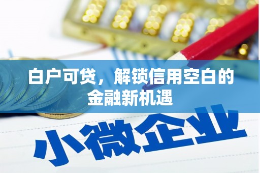 张店白户可贷，解锁信用空白的金融新机遇