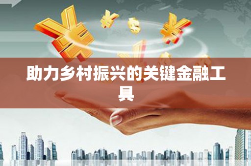 张店助力乡村振兴的关键金融工具