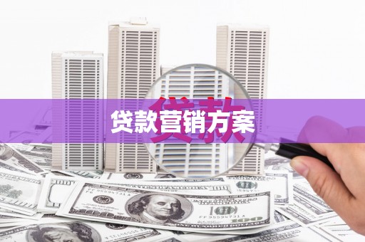 张店贷款营销方案