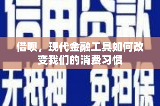 张店借呗，现代金融工具如何改变我们的消费习惯