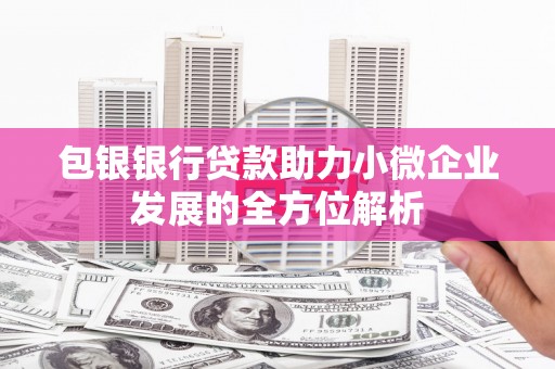 张店包银银行贷款助力小微企业发展的全方位解析