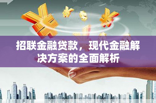 张店招联金融贷款，现代金融解决方案的全面解析