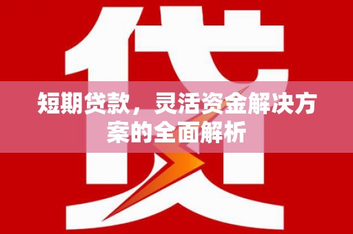 张店短期贷款，灵活资金解决方案的全面解析