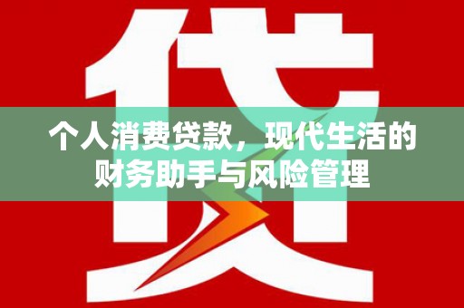 张店个人消费贷款，现代生活的财务助手与风险管理