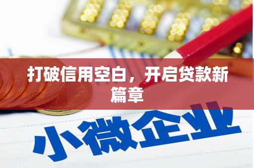 张店打破信用空白，开启贷款新篇章