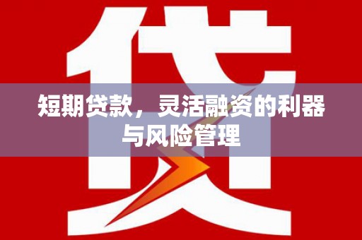 张店短期贷款，灵活融资的利器与风险管理